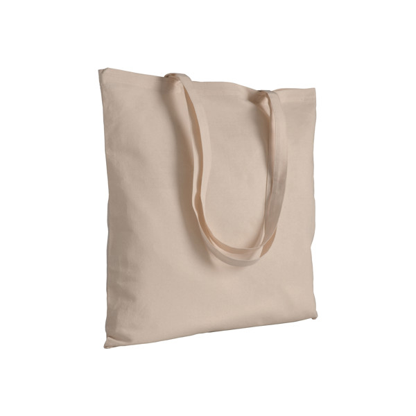 280 G/M2 Canvas Shopping Bag, Long Handles, Natural Color