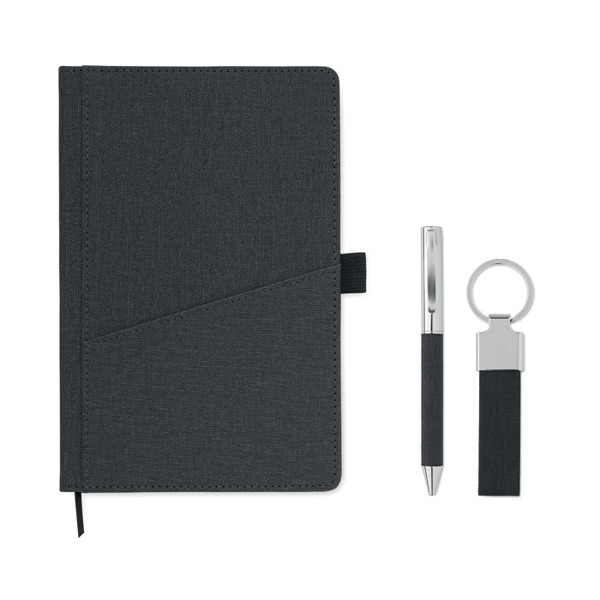 Scribi 4 gift set, RPET notebook, smartphone pocket