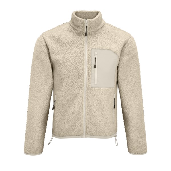 Sol's Fury - Unisex Sherpa Jacket - Shear Beige / Beige / XL