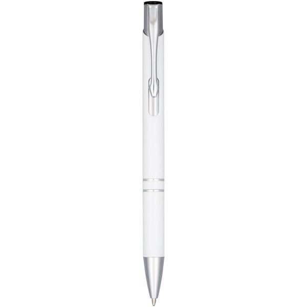 Anodizované kuličkové pero Moneta - Bílá