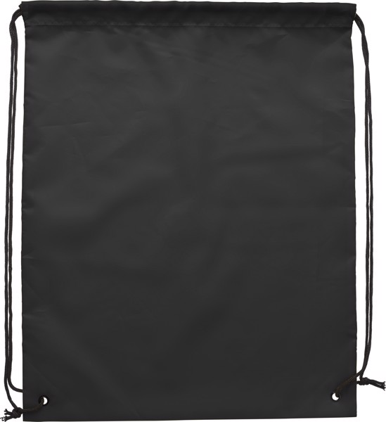 RPET polyester (190T) drawstring backpack - Black