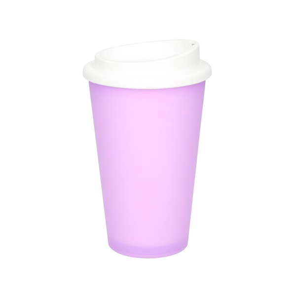 Kaffeebecher "Premium" Frozen - Flieder-Transp.