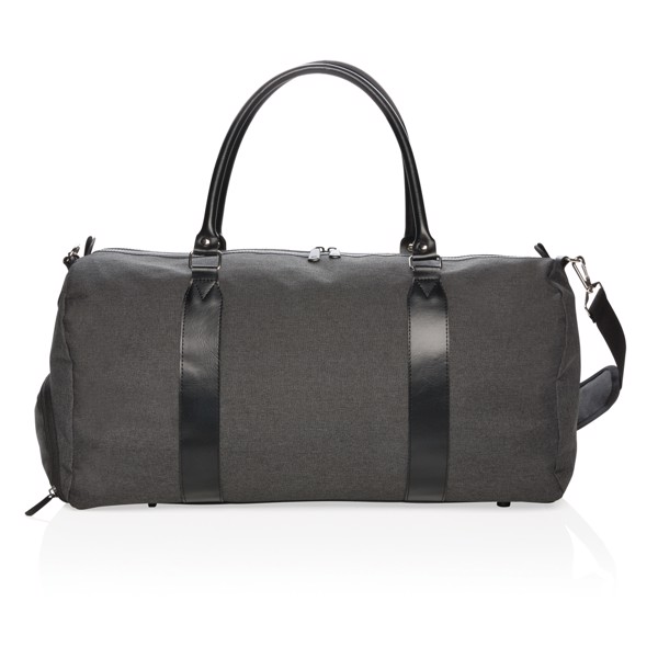 Vikend torba Xd Collection, USB A vhod, 600D poliester - Črna