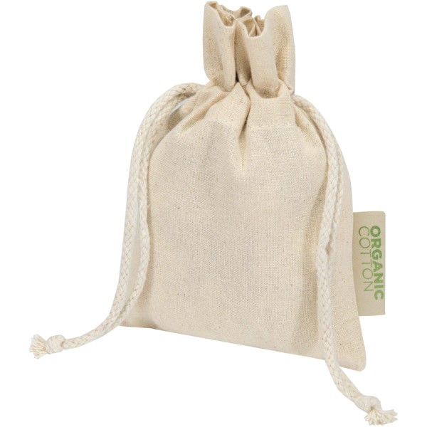 Odisha 140 g/m² OCS biologisch katoenen geschenktas – 15 x 10 cm