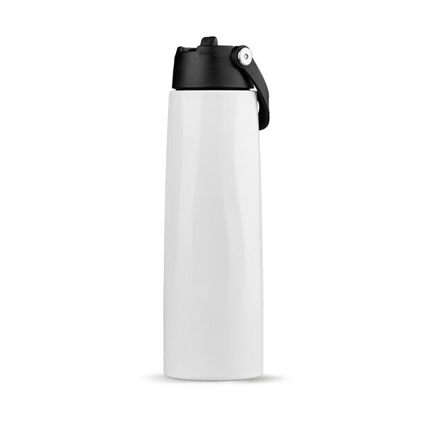 Garrafa Térmica Chili 1L, Com Asa E Palhinha - Branco
