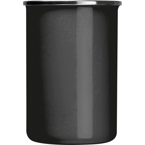 GENE Smaltovaný hrnček 550 ml - Black