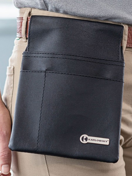 Waiter's Holster with belt pull-through
