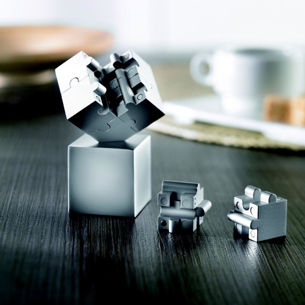 Puzzle 3D metálico e magnético Kubzle