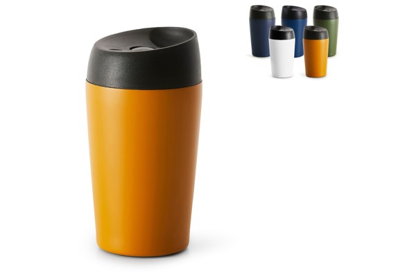 Sagaform Loke Travel Mug Color Coated 240ml - White