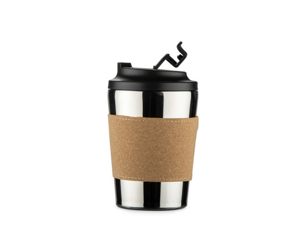 Thermal mug CAFFEZ 350 ml - silver