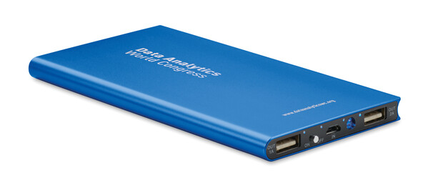 Station de chargement 8000mAh Powerflat8 - Bleu Royal