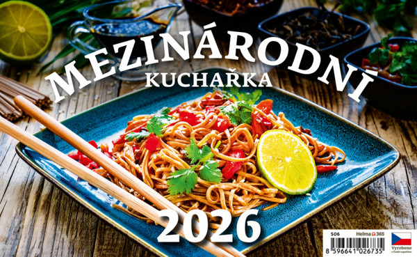 Stolní kalendář Mezinárodní kuchařka 2026