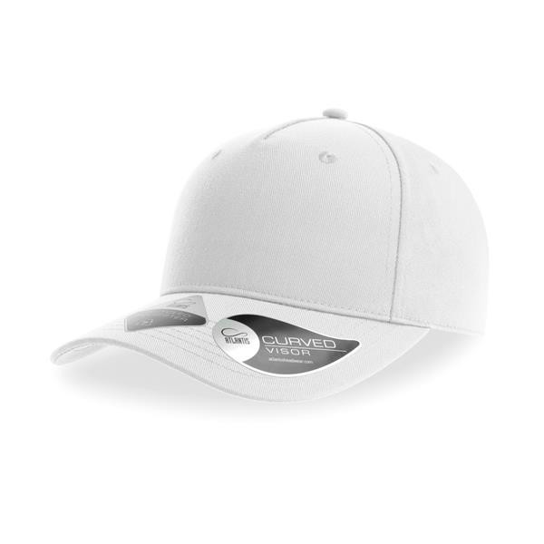 Boné Fiji, 100% Poliéster Reciclado - Branco