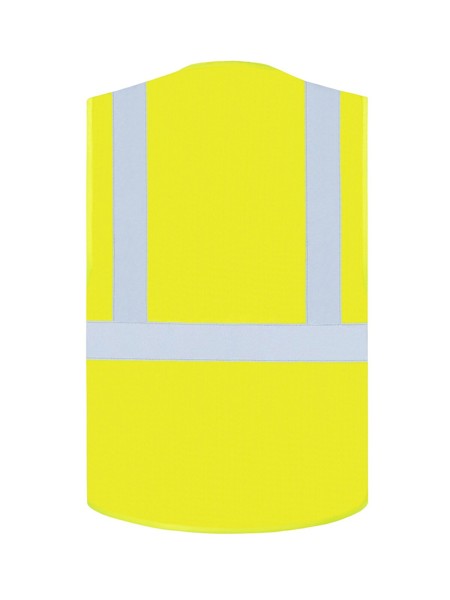 Safety Vest with 3 reflective Tapes - Yellow / XXL