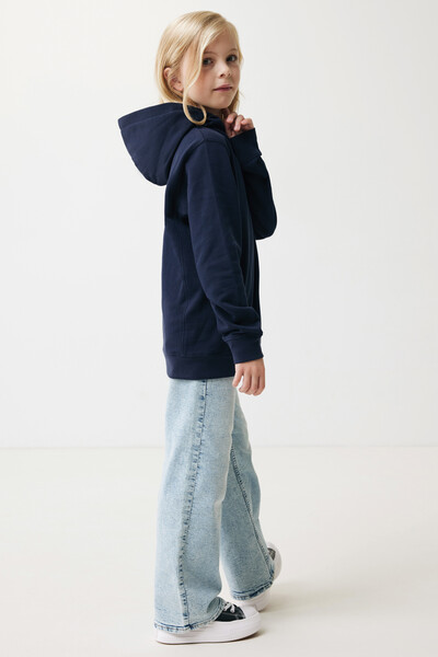 Sweat à capuche avec poches latérales Iqoniq Yengo Kids - Bleu Marine / 56