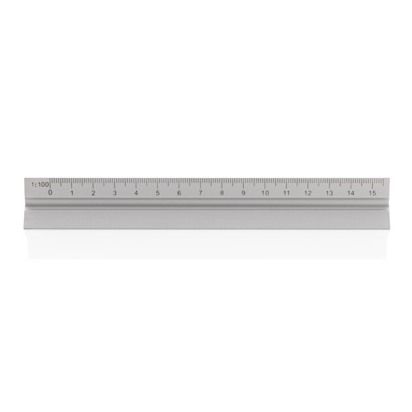 XD - 15cm. Aluminum triangular ruler