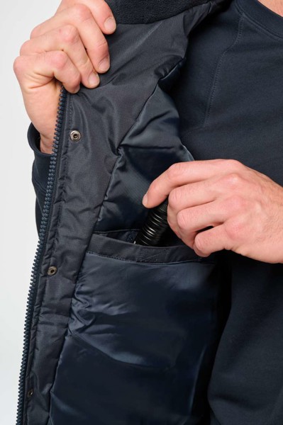 Detachable-Sleeved Workwear Parka - S