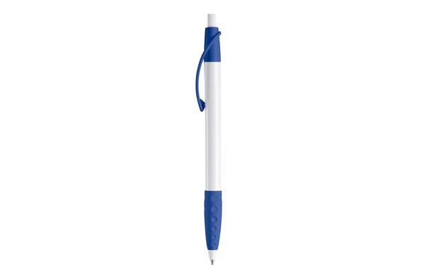 Cosmo ball pen rubber grip HC - White / Royal Blue