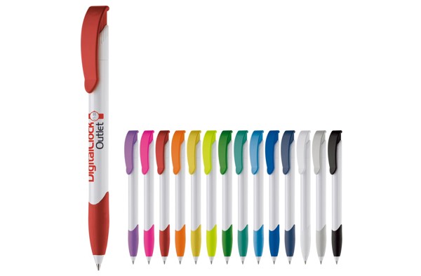 Apollo ball pen hardcolour - White / White