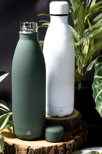 Recycled Stainless Steel Bottle Refill Soft - White