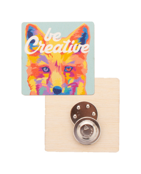 Custom Magnetic Badge WooBadge - Natural