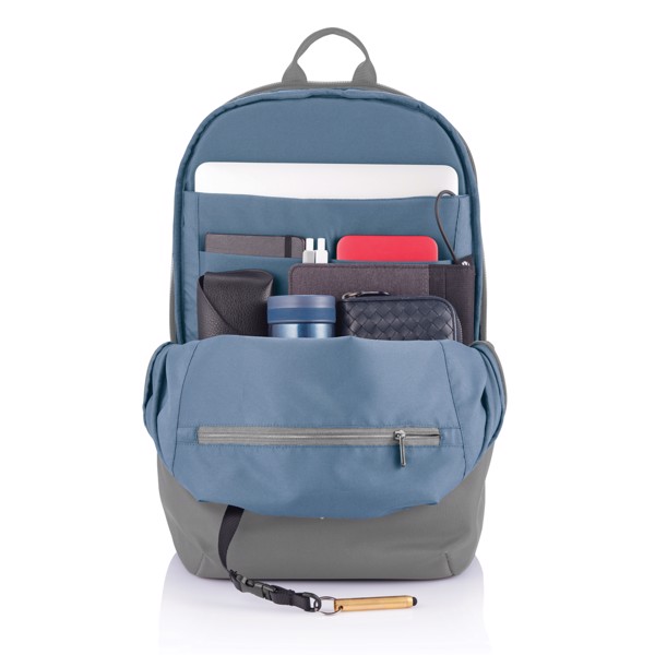 Nahrbtnik Xd Design Bobby Soft, 15,6 inch, rPET - Siva / modra