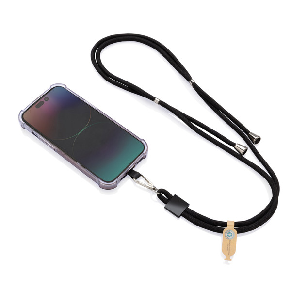 Lanyard regolabile porta telefono CarryLoop in rPET RCS