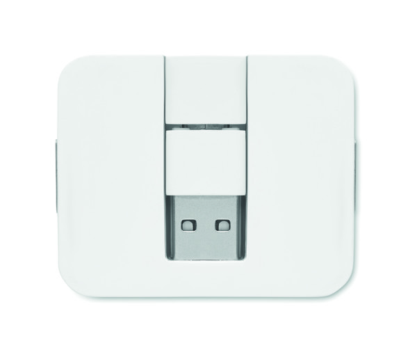 4 port USB hub Square-C - White