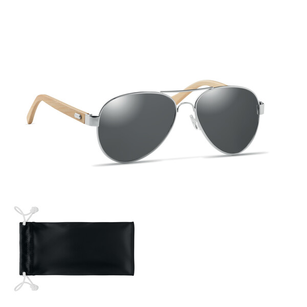 Lunettes de soleil en bambou Honiara - Noir