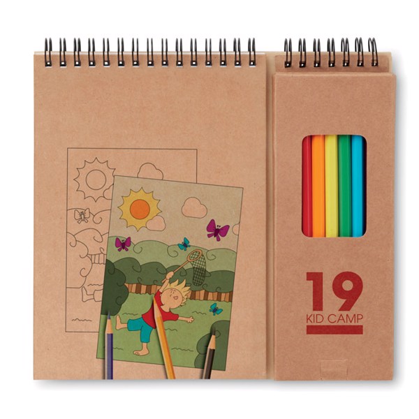 MB - Colouring set with notepad Colopad