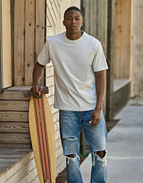 Unlabeled Loose Fit Tee - Powder Grey / M