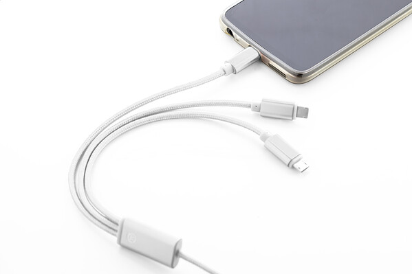 Usb Töltőkábel Ralong - Ezüst