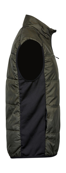 Hybrid-Stretch Bodywarmer - Deep Green / Black / 3XL