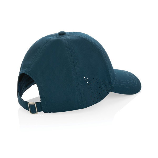 Casquette de sport 6 panneaux en rPET Impact AWARE™ - Bleu Marine