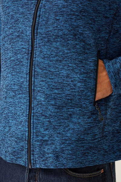 Thornly Men - Full Zip Marl Fleece - Dark Khaki Marl / 2XL