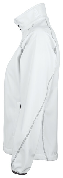 2423 softshelljacket lady white XXL