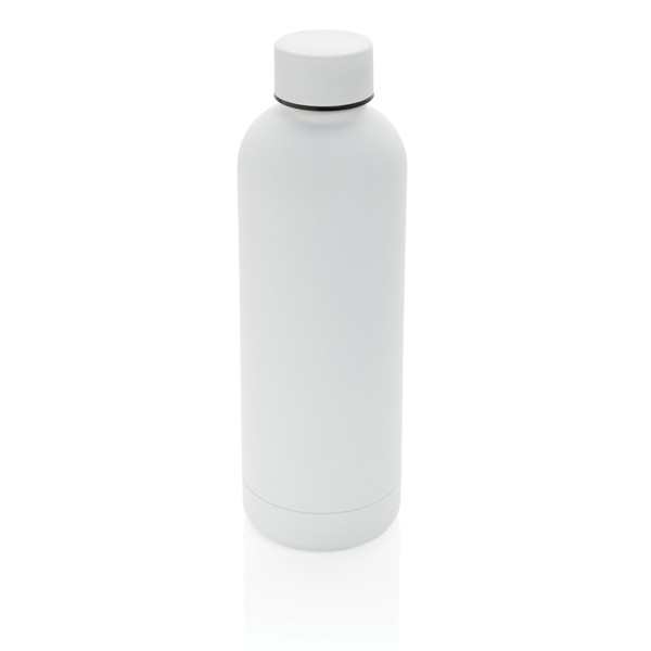 RCS Recycled stainless steel Impact vacuum bottle - White