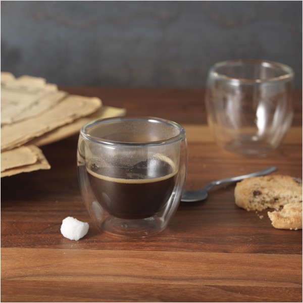 Boda 2-piece glass espresso cup set