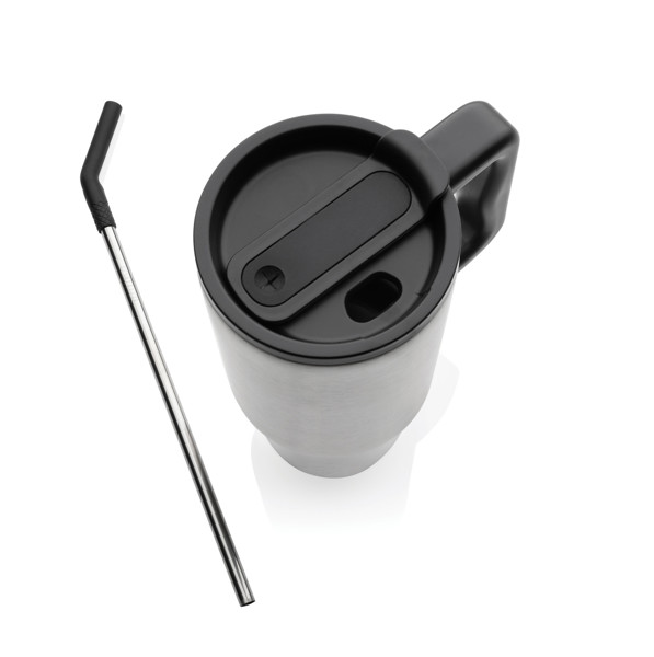 Mug 900ml en acier inoxydable recyclé Embrace RCS - Argent