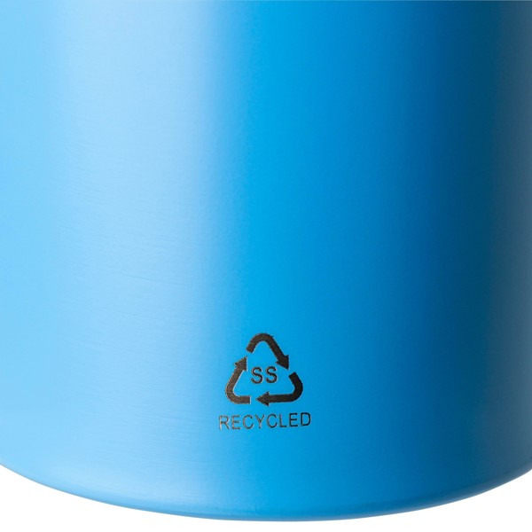Gerecyclede roestvrijstalen drinkfles (500 ml) Zeno - wit