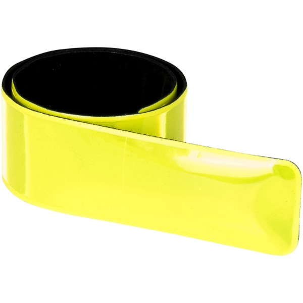 Brassard slap RFX™ réfléchissant de 38 cm en PVC - Jaune néon
