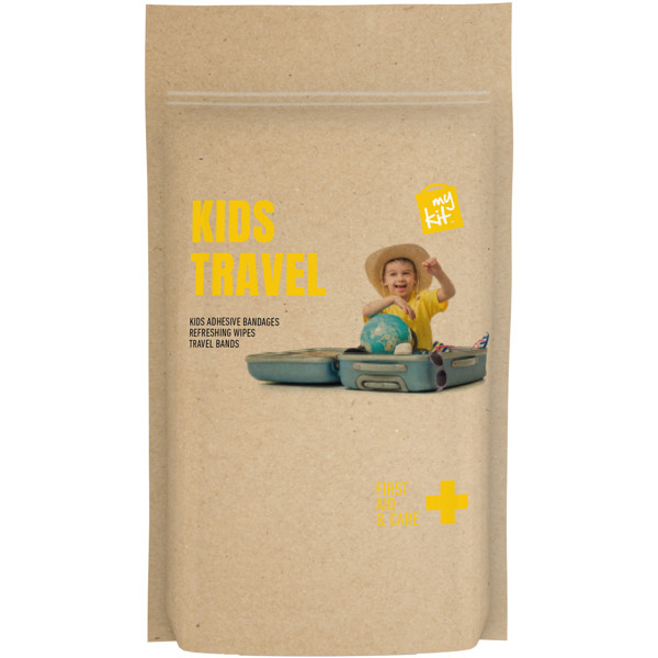 MyKit Kids Travel Set with paper pouch - Kraft Brown