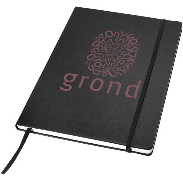 Executive A4 hard cover notebook - Solid Black