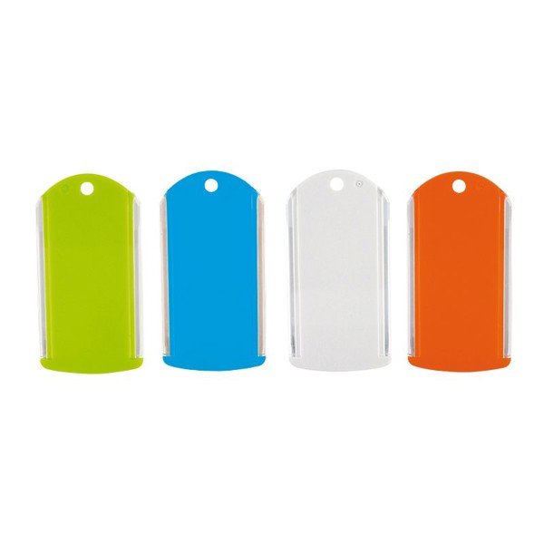 KEY-RING LABEL HOLDER - Blanc / 