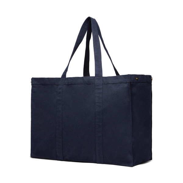VINGA Grand tote bag en toile recyclée AWARE™ Hilo - Bleu Marine