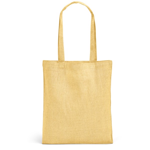 RYNEK. Bag with recycled cotton (140 g/m²) - Yellow