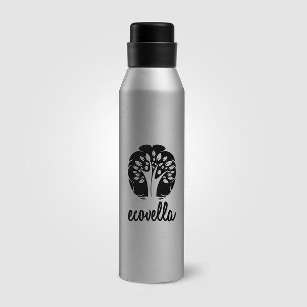 Norse - 680 ml Bouteille de sport en aluminium recyclé - Argent / Sérigraphie