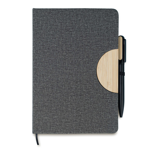 Fold notepad & pen set - Grey