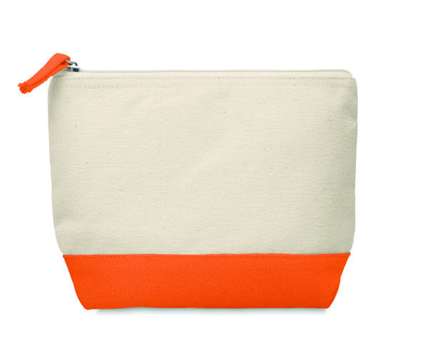 Trousse en coton bicolore Kleuren - Orange