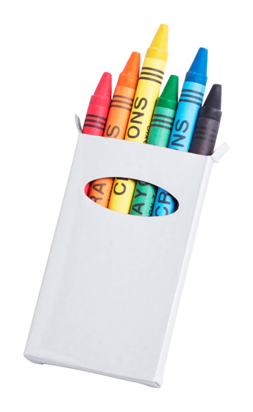6 Pc Crayon Set Sorell - White